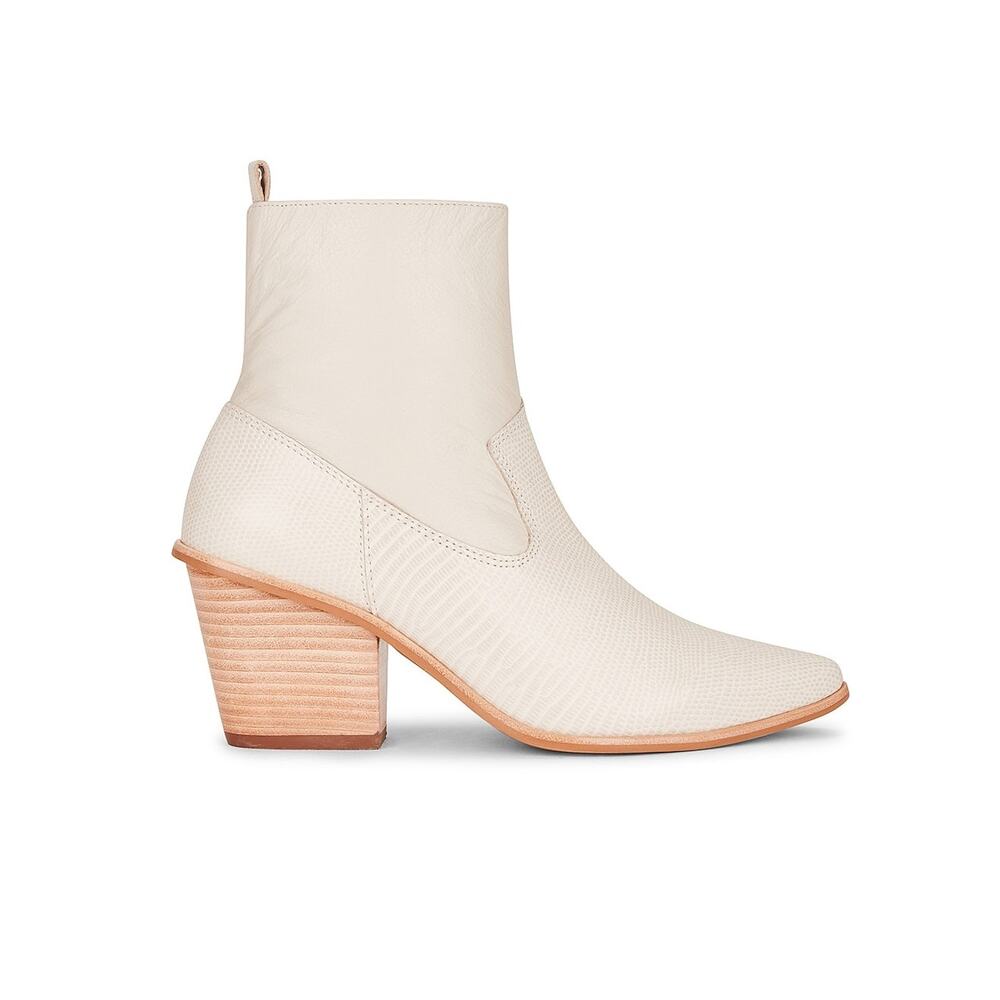 Kaanas Textured Ivory Hague Bootie Size 8